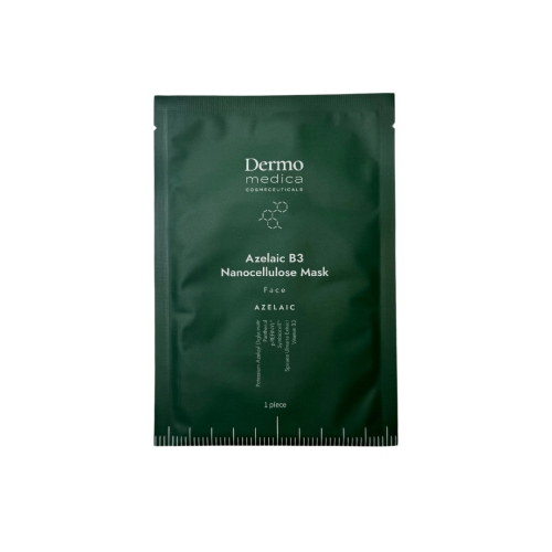 Dermomedica Azelaic B3 Nanocellulose Mask packshot.png